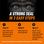 Gorilla Waterproofing Spray Clear, Flexible Rubberized Sealant Coating, Paintable UV Resistant, Seals Water Air Moisture, 14 oz (Pack of 2), for Roofs Gutters Skylights RVs Windows & More