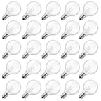 Brightown G40 Replacement Light Bulbs, 25 Pack 5W Clear Globe Bulb fits E12 C7 Candelabra Screw Base Sockets, 1.5 Inch Dimmable Light Bulbs for Indoor Outdoor Patio Decor, Warm White