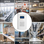 Plug in Combination Gas & Carbon Monoxide Detectors - Natural Gas Detectors & Carbon Monoxide Alarm for Home, Co Detector & Gas Detectors with Digital Display,Holds 9V Battery (not Included)