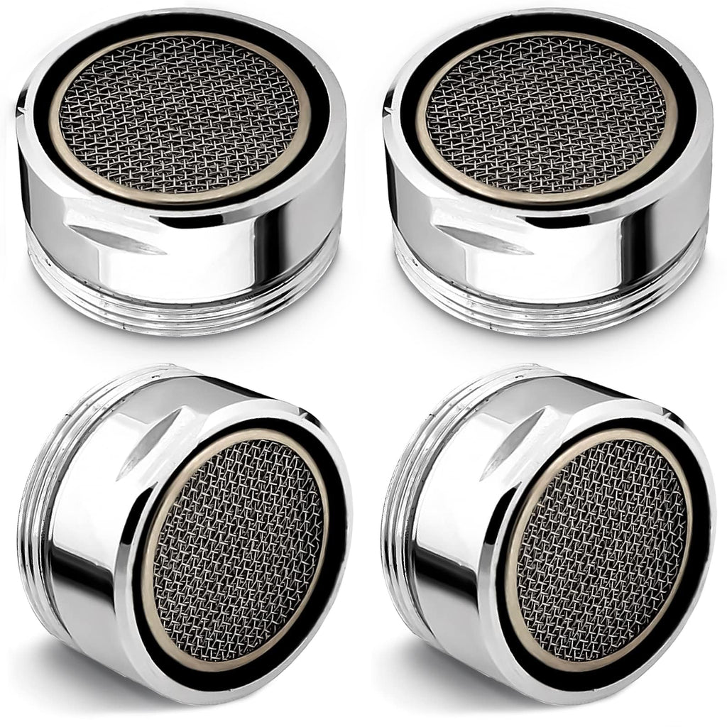 4Pcs Bathroom Faucet Aerator Replacement - 15"/16" 24mm Kitchen Bathroom Sink Attachment High Flow Aerator for Sink Faucet Aerators M24 Male Thread