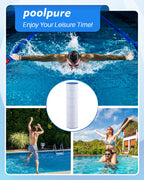POOLPURE C-7468 Filter Replaces Jandy CL 460, CV460, PJAN115, Ultral-A9, Unicel C-7468, Filbur FC-0810, Excel Filters XLS-705, FC-6410, Aladdin 21501, Baleen AK-60432, 4X115 sq.ft Cartridge 4 Pack