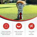 Pins & Aces Keep America Great Premium Golf Club Headcover - Quality Leather, Hand-Made Funny Head Cover - Style and Customize Your Golf Bag - Tour Inspired, Donald Trump Golf Design (Driver)