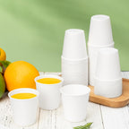 RACETOP [100 Pack] 3 oz Bathroom Paper Cups, Disposable Paper Cups, Mouthwash Cups, Paper Coffee Cups, Ideal for Bathroom