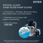 INTEX 26329EH Ultra XTR 18ft x 52in Above Ground Swimming Pool Set with Sand Filter Pump and Cleaning Maintenance Kit