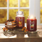 Yankee Candle Apple Pumpkin Candle, Classic Large Jar, Orange