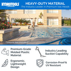 SWIMLINE HYDROTOOLS Manual Vacuum Head Attachment For Inground & Above Ground Pools |Weighted Flexible Swimming Pool Vac Head Rectangle Shape W/ Wheels| Swivel Hose 1-1/4 or 1-1/2’’| Clean 8150