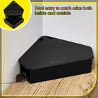 12 Pcs Mice Station with Keys Mouse Bait Stations Waterproof Mice Stations Outdoor Mice Traps Bait Boxes for Mice Indoor Outdoor, Bait Not Included, Suitable for Small Mice (Black)