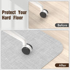 Blvornl Office Chair Mat for Hardwood Floor, 45"x 53" Desk Computer Chair Mat for Hard Wood and Tile Floor, Large Anti-Slip Hard Floor Protector Rolling Chair Mat, PVC Mat Desk Rug for Office Home