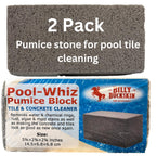 Pool-Whiz Pumice Stone for Pool (2-Pack) | Pool Tile & Concrete Cleaner | Pumice Stone for Cleaning Spas, Water Features & Bathroom Floors | Cleaning Block for Rust & Stains by Billy Buckskin