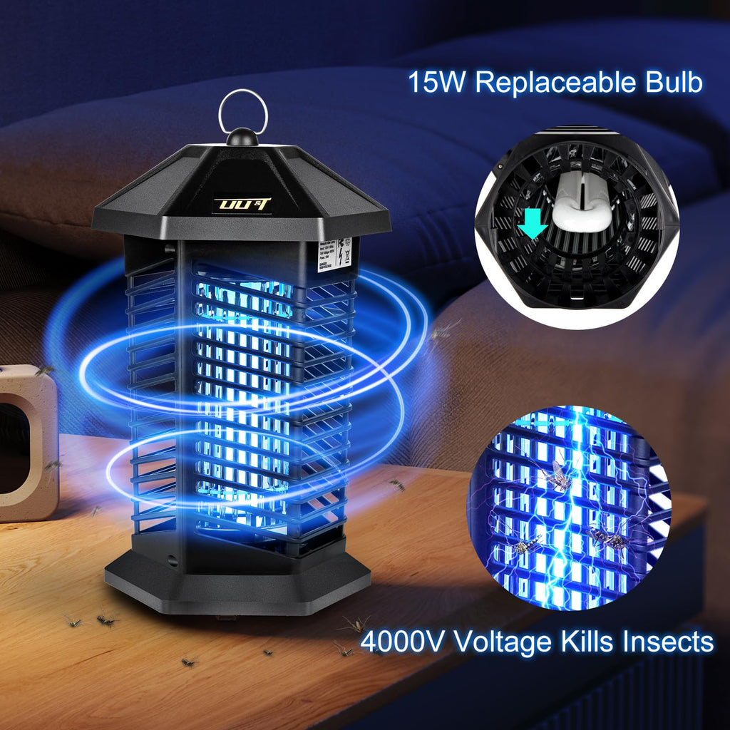 Bug Zapper, Electronic Mosquito Zapper Outdoor Indoor, Portable Fly Trap Insect Zapper Mosquito Killer Lamp