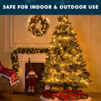Joiedomi Clear Christmas Lights Outdoor,300(2x150) Count Christmas Tree Lights,77.4FT Warm White String Lights with Green Wire, Xmas Decorations for Indoor Party House Garden Yard Home