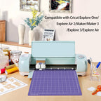 Gwybkq Cutting Mat, Compatible with Cricut Explore Air 2/Maker 6 Pack Strong 12x12 Purple Adhesive Sticky Non-Slip Cut Mats for Silhouette Cameo 4/3/2/1 Replacement Accessories for Crafts