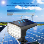 JEJOT Solar Lights Outdoor Waterproof IP65, Super Bright LED with Lens, 6500K 2 Lighting Modes, Solar Powered Yard Garden Solar Spot Lights for Outside Landscape Auto On/Off - 6 Pack