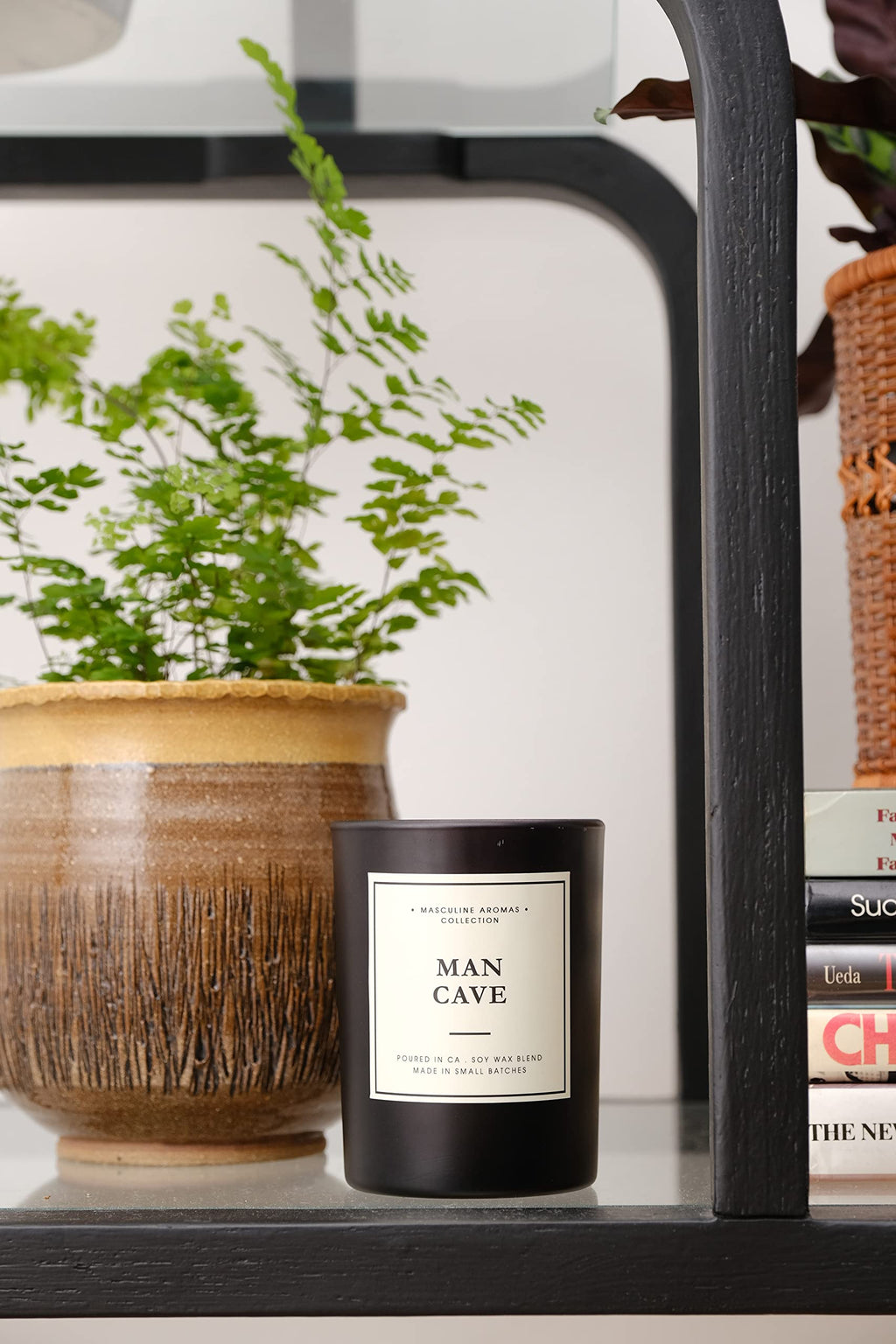 Leoben Company | Masculine Aromas | Small Batch | Soy Wax | 40 Hours | Scented Mens Candles with Natural Essential Oils | Vegan (Man Cave)