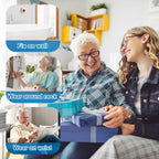 Daytech Wireless Caregiver Pager System Call Button Nurse Alert for Elderly Alert System for Seniors Disabled Patient 1 Alert Watches + 1 Receiver