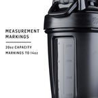 BlenderBottle Classic V2 Shaker Bottle Perfect for Protein Shakes and Pre Workout, 20-Ounce, Ocean Blue