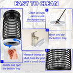 LUOJIBIE Bug Zapper Outdoor, Mosquito Zapper with LED Light, Fly Zapper Outdoor Indoor, Insect Zapper Electric Fly Traps, Plug in Mosquito Killer for Patio Yard