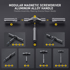 42 in 1 Magnetic Screwdriver, Screwdriver Set, Multi Bit Ratcheting Screwdriver Set with Storage Case Repair Tool Kit for Computer, Eyeglass, Bicycles, Watch, Ring Doorbell, Furniture and DIY