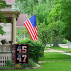 EKOREST Donald Trump 2024 Garden Flags for Outside, 45 47 Take America Back Yard Decoration,Small Outdoor Decor for American President Election,12x18 Inch Double Sided