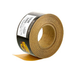 Dura-Gold Premium Gold 320 Grit PSA Longboard Sandpaper, 20 Yard Roll, 2-3/4" Wide, Self Adhesive Stickyback, Woodworking & Automotive Sandpaper Roll, Air File Sand Paper, Auto Sanding Blocks