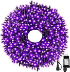 MZD8391 105FT 300LED Christmas String Lights Outdoor Indoor, Christmas Lights Xmas Tree Lights for Christmas Decorations Holiday Party, 8 Modes Purple
