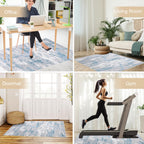 FUANGUI Office Chair Mat for Hardwood/Tile Floor 36"x48", Rolling Desk Mat, Computer Gaming Rug, Anti-Slip, Non-Curve Floor Protector for Home