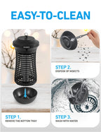 COBY Outdoor Bug Zapper 18W, Covers Half an Acre, Electric Bug Zapper