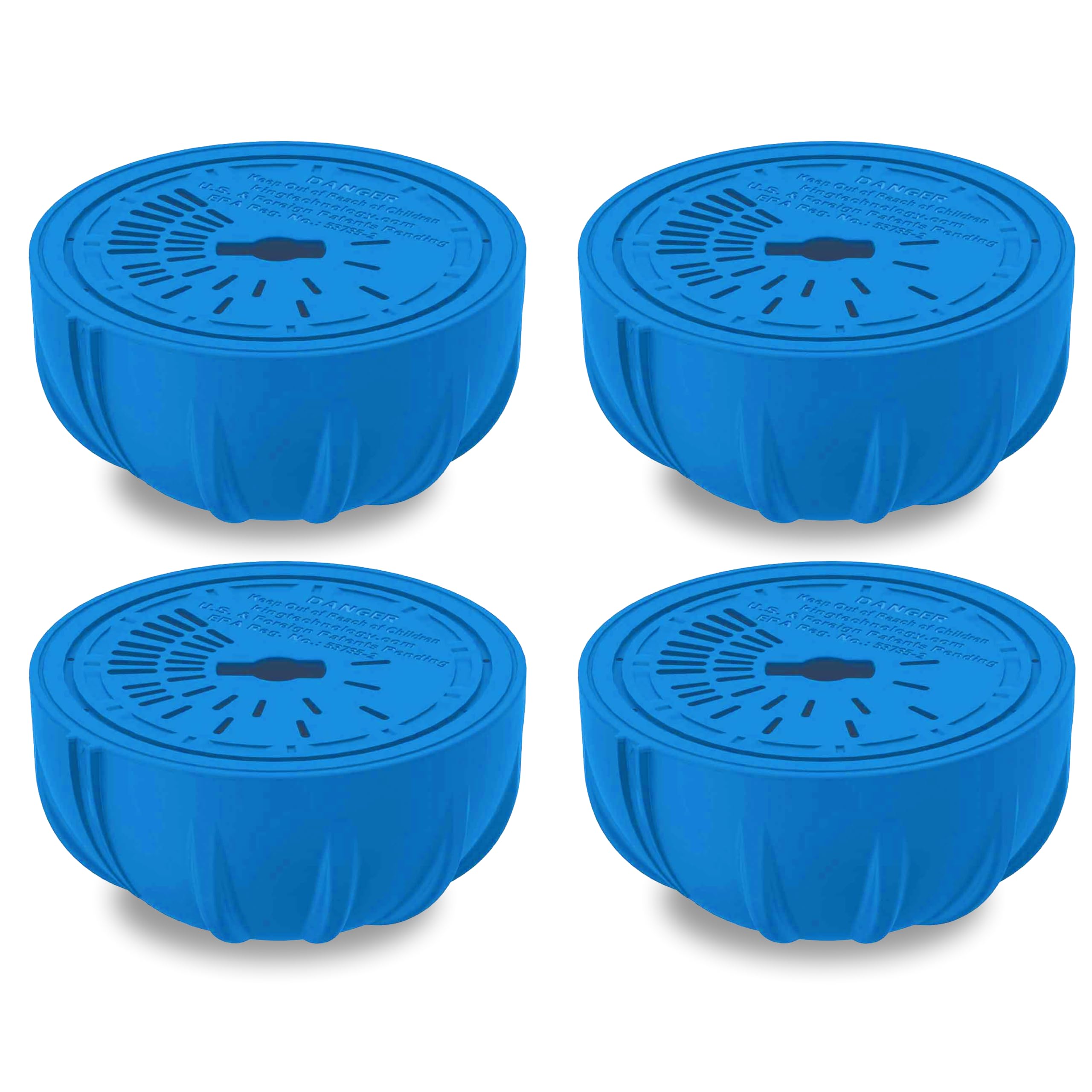 FROG Replacement Chlorine Cartridges for use with Flippin’ FROG Floating Sanitizer System - Prefilled Cartridges Support Easy Pool Maintenance and Cleaner & Clearer Water - 4 Pack