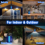 Endbug Bug Zapper with LED Light, Waterproof Bug Zapper Outdoor Indoor, Mosquito Zapper Outdoor Electric Fly Zapper, Mosquito Killer Fly Trap for Outside Patio Garden Backyard Home, Plug in