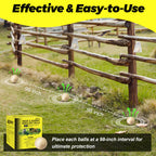 Atindirey Deer & Rabbit Repellent Balls- Outdoor Animal Deterrent for Garden, Yard, Trees & Plants | Natural, Long-Lasting | Safe for Pets, Kids, Flowers & Vegetables (12PCS)