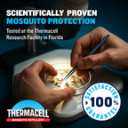 Thermacell Mosquito Repellent Rechargeable Adventure EX-Series EX90; Patio Shield with 9-Hour Battery, Includes 12-Hour Refill, Rubber Armor & Carabiner; Scent Free Bug Spray Alternative