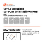 Shock Doctor Shoulder Support Brace for Men, Prevents & Promotes Healing from AC Sprains, Rotator Cuff Injuries & Moderate Separations