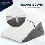 Adjustable Bed Wedge Pillow for Sleeping - Wedge Pillow for Sleep Apnea, Gerd, Acid Reflux Relief, Post Surgery - Foam Wedge Pillow for Back Pain Relief, Sleep Apnea Pillow Wedge or for Seniors