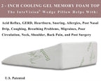 InteVision Bed Wedge Pillow (33" x 30.5" x 7.5")