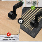 Office Chair Mat for Hardwood Floor&Tile Floor,36"X 48" Heavy Duty Desk Chair Mat for Hard Floors,Under Desk Rug for Rolling Computer Chair,Anti Slip,Low Pile Carpet Floor-Geo Black