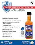 Ethanol Shield Fuel Stabilizer, 24 oz (2 Pack) Keeps Fuel Fresh, Gasoline Treatment Fuel Additive That Protects Fuel System, Gas Stabilizer for Fuel Storage, Antioxidant and Anticorrosive