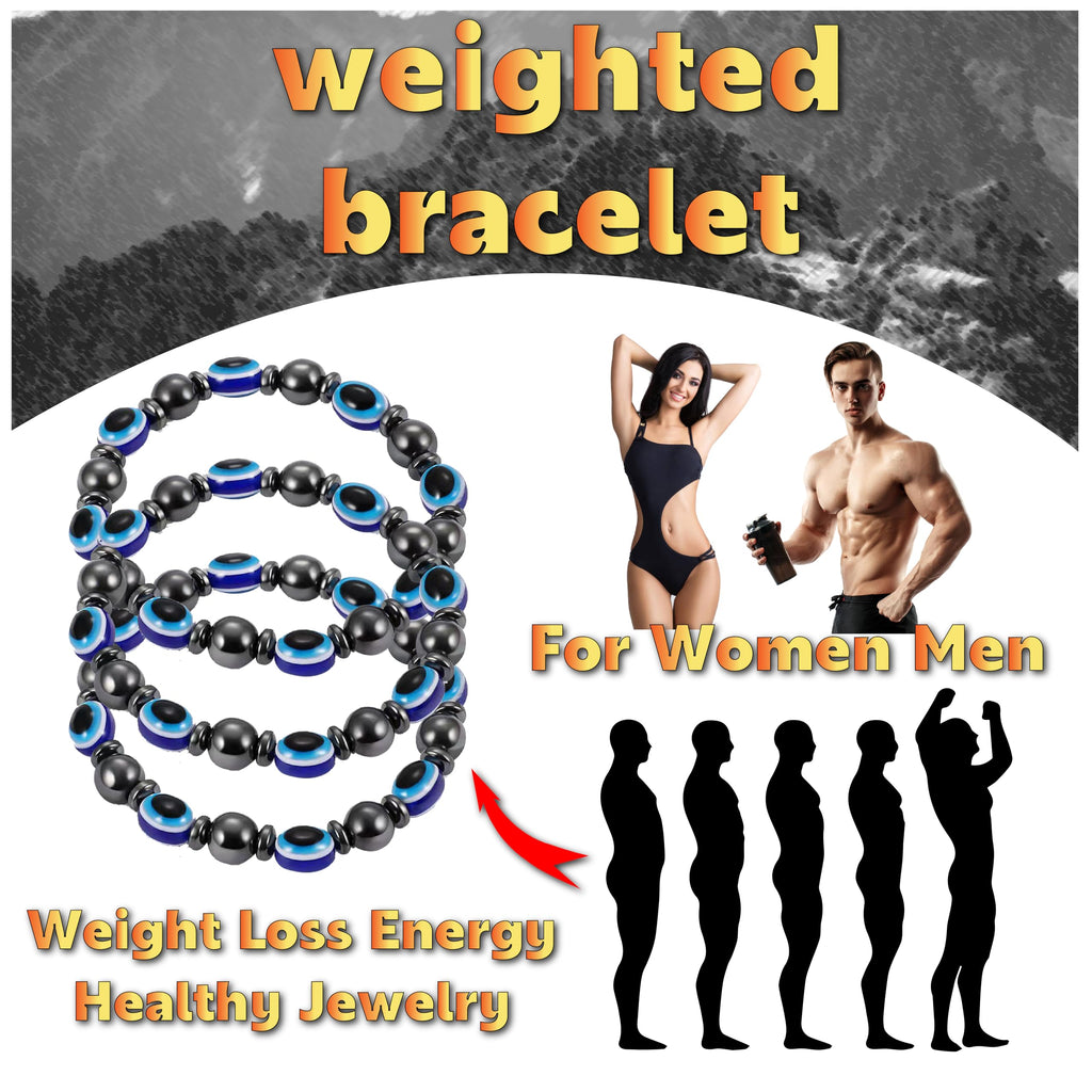 3pcs Adjustable Lymphatic Drainage Magnetic Black Cholite Weighted Bracelet,Weight Loss Bracelets Womens,Hematite Magnetic Therapy Bracelet For Women And Men,Eliminates Swelling Weight-Loss