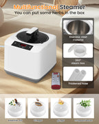KASUE Portable Infrared Sauna, Steam Sauna with XL Steamer, 5-Layer Waterproof & Heat Insulation for Relaxation, Detoxification, Muscle Pain Relief Indoor & Outdoor(Obsidian Black)