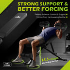 FLYBIRD Weight Bench, Adjustable Strength Training Bench for Full Body Workout with Fast Folding-New Version