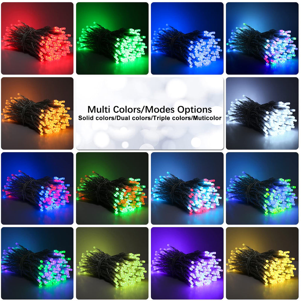 Brizled RGB Christmas Lights, 66ft 200 LED Color Changing Christmas Light with Remote, Dimmable Christmas Lights Outdoor Indoor Waterproof Halloween String Light, Xmas Tree Lights for Christmas Party
