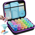 ARTDOT 30 Slots Storage Container for Diamond Art Kits for Adults, Portable Bead Storage Boxes for Diamond Painting Accessories and Tools