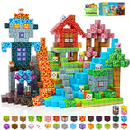 EchoPlan 150PCS Magnetic Blocks, Magnetic Building Blocks, STEM Constructions Magnet Blocks for Boys Girls Age 3 4 5 6 7 8 9 10, Sensory Stacking Toy Christmas Birthday Gifts for Kids, 1" Large Size