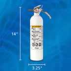 Kidde Mariner 110 Marine Fire Extinguisher for Boats, 1-A:10-B:C, 3.9 Lbs., Coast Guard Approved, Strap Bracket (Included), White, 2 Pack