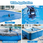 1/2HP Automatic Swimming Pool Cover Pump 3500GPH Submersible Water Pump with 3/4” Check Valve Adapter & 25ft Power Cord 110V Sump Pump for Swimming Pool Hot Tubs Pond Basement Rooftops