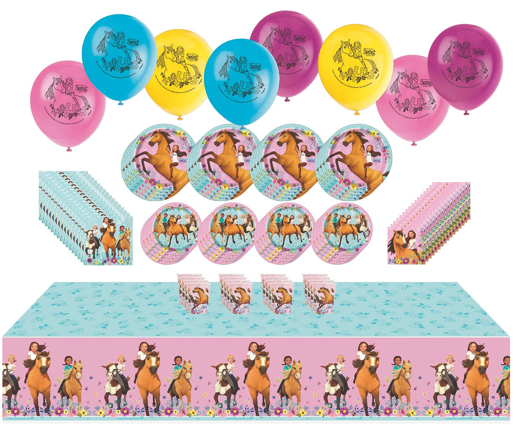DALIYREPAL Moptrek Free Horse Pony Premium Deluxe Birthday Party Supplies Jumbo Bundle Pack for Garden Sculpture Outdoor Decoration