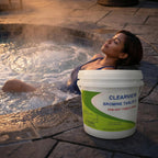 ClearView Bromine Tablets 5 Lbs for Hot Tubs and Spas, Slow Dissolving Sanitizer Brominating Tabs, Kills Bacteria & Algae