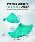 MZYENU Gel Seat Cushion, Cool Chair Cushion for Office Chairs, Driving Car Cushion Breathable, Wheelchair Cushions for Pressure Relief, Back Pain for Seat Cushions, Chair Pad with No-Slip Cover