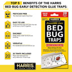 HARRIS Bed Bug Traps - Parent (20-Pack)