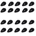 Pack - 20 (10 Pairs) Large TENS Unit Electrode Pads Reusable Self-Adhesive Replacement Massage Pads (Snap on - 3.5mm) - for TENS/EMS Electronic Pulse Massagers