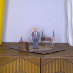 Donald Trump Birthday Card | Pop Up Card with 3D Trumps Real Voice in Oval Office Says Happy Birthday Cards for Men | Light Up, Make Birthdays Great Again Interactive Card for Dad, Husband, Women